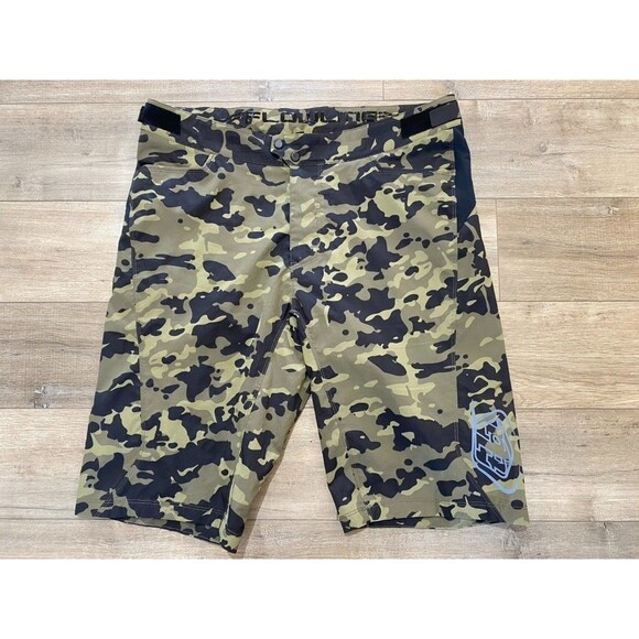 Troy Lee Designs Flowline CAMO Shorts MTB Mountain Bike SHELL ONLY Mens 38X12